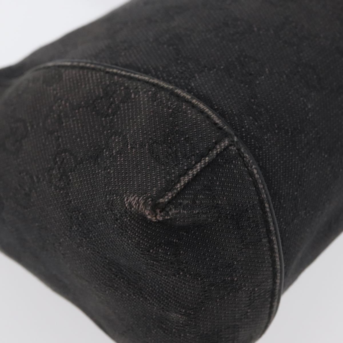GUCCI GG Canvas Shoulder Bag Black 101333 Auth 173490