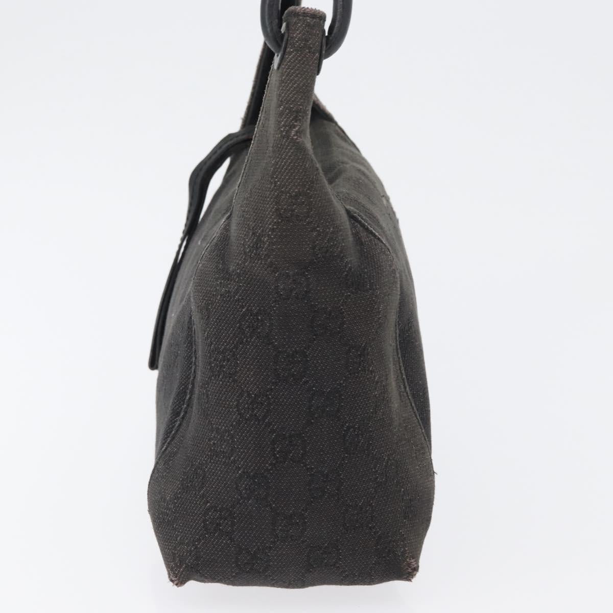 GUCCI GG Canvas Shoulder Bag Black 101333 Auth 173490