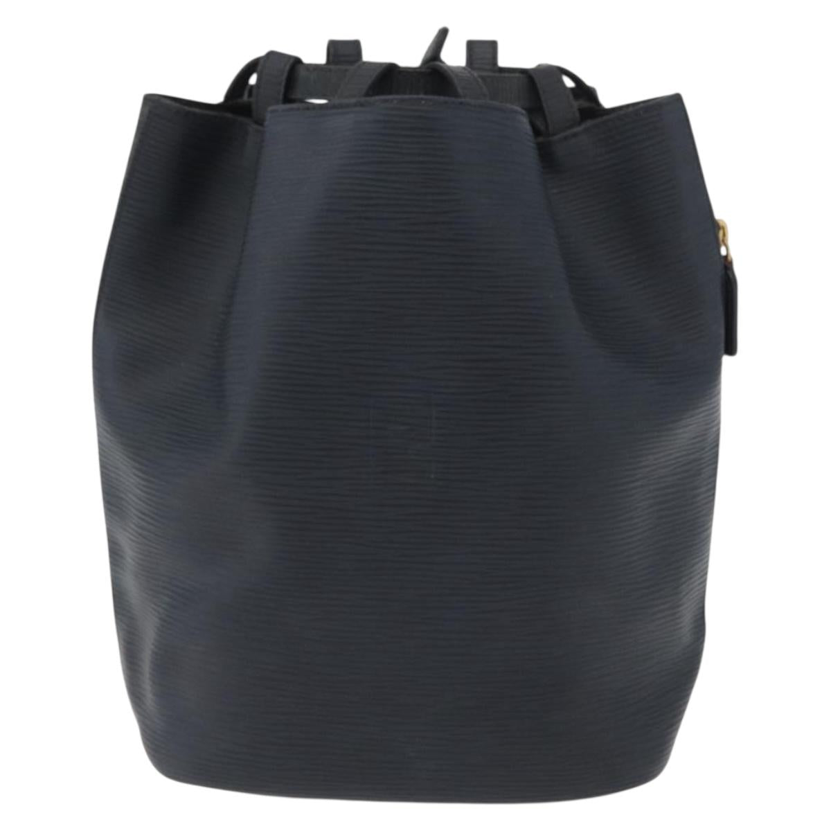FENDI Backpack Leather Charcoal gray Auth 173517