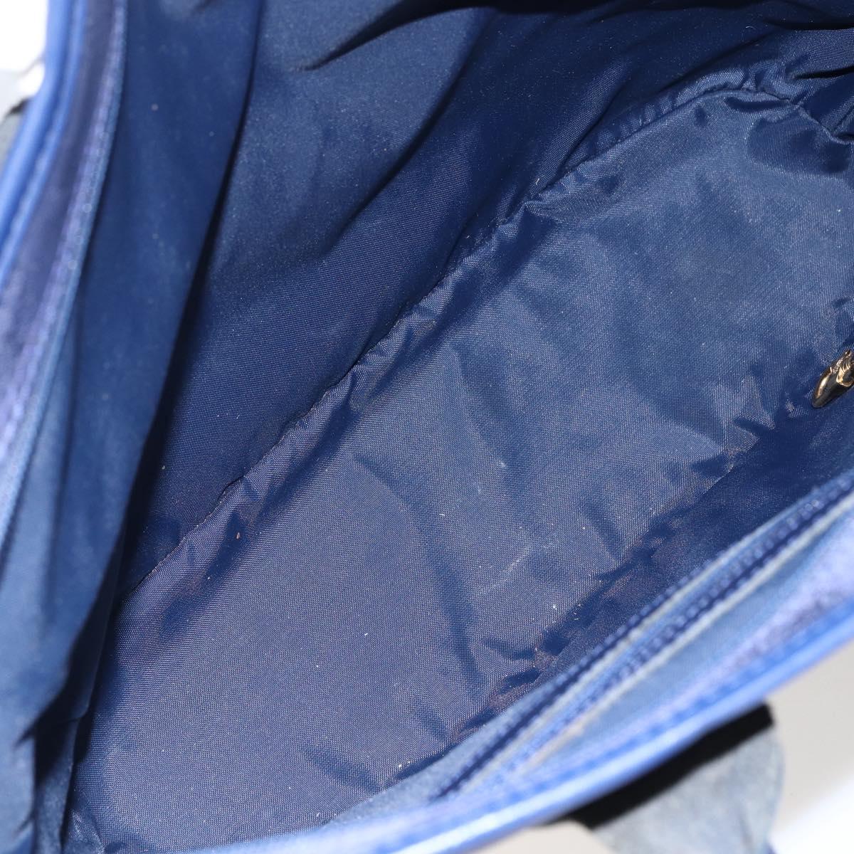 MCM Vicetos Logogram Tote Bag Nylon Navy Auth 173532