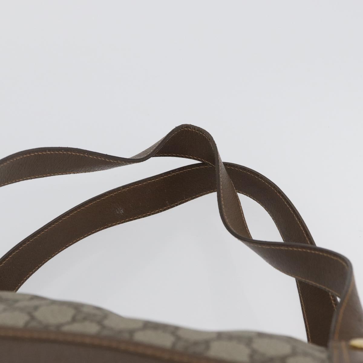 GUCCI GG Supreme Tote Bag PVC Leather Beige Auth 173541
