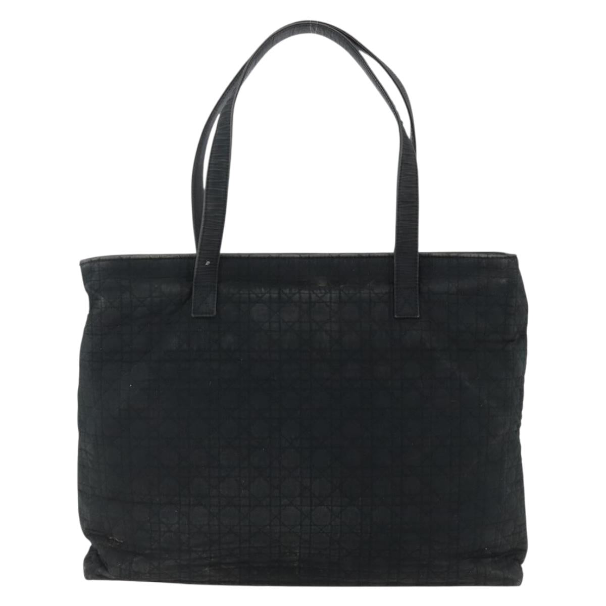 Christian Dior Canage Tote Bag Black Gold Auth 173544