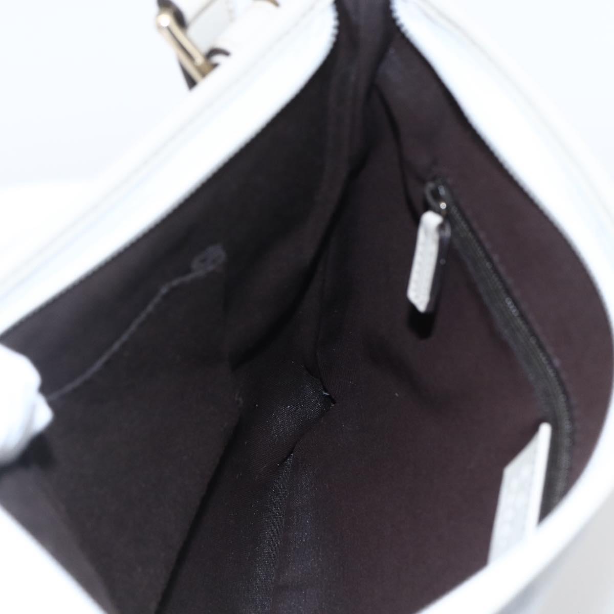 GUCCI GG Crystal Shoulder Bag Coated Canvas Navy Gold 257246 Auth 173553V