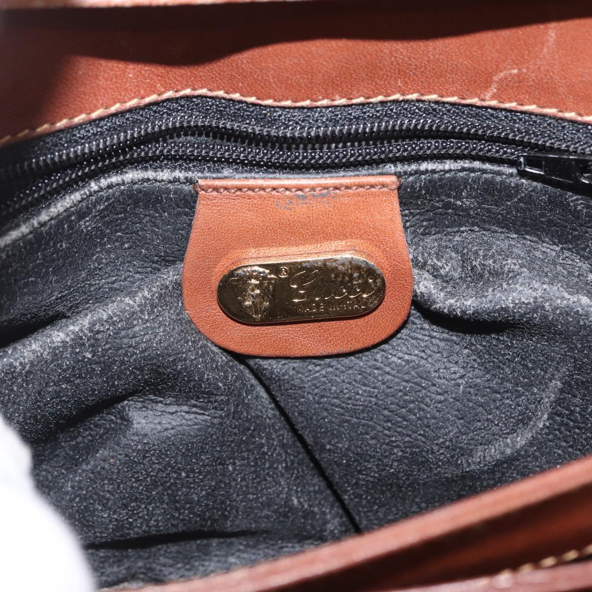 GUCCI Micro GG Canvas Shoulder Bag PVC Black Gold 004 106 0024 Auth 173559