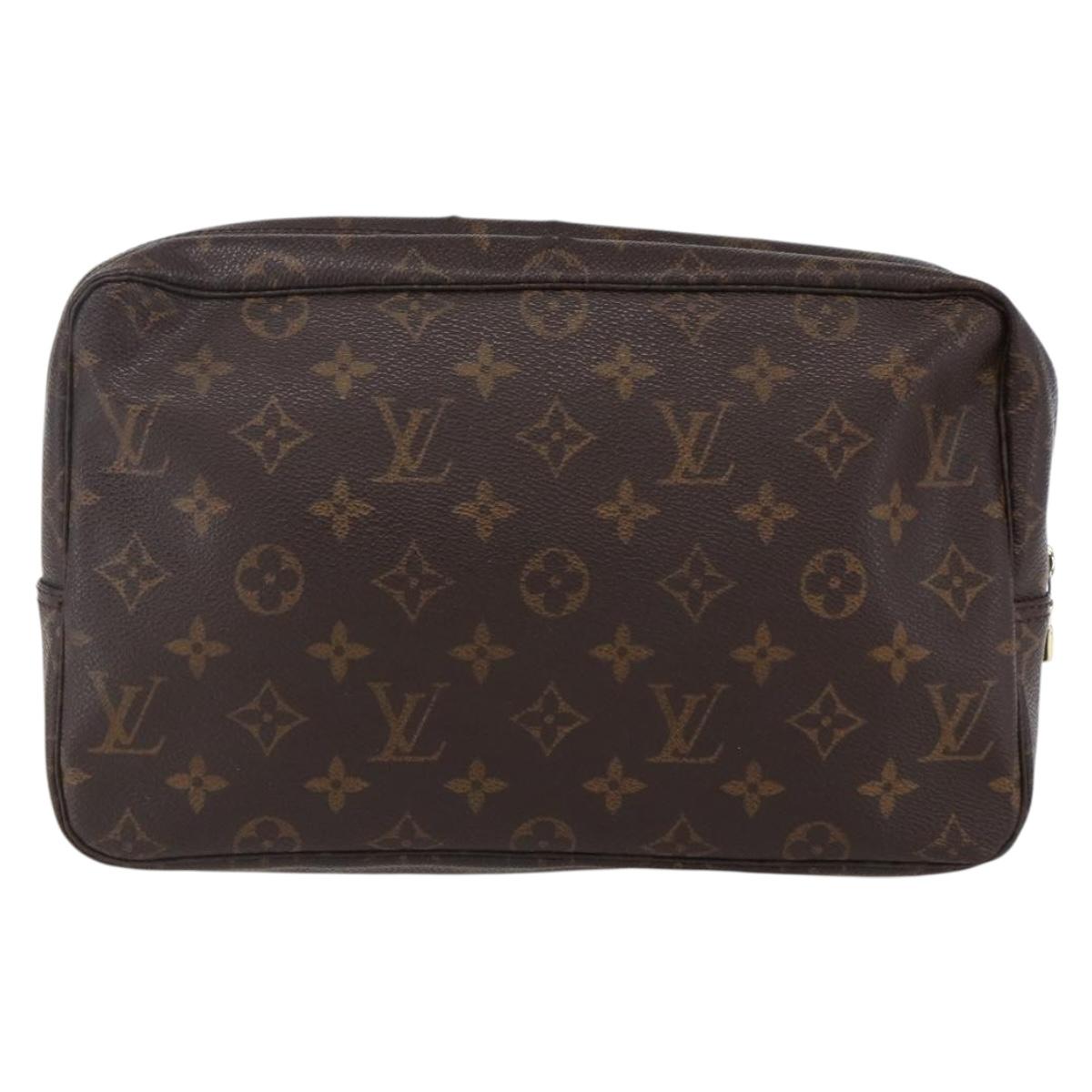 LOUIS VUITTON Monogram Trousse Toilette 28 Clutch Bag M47522 LV Auth 173567