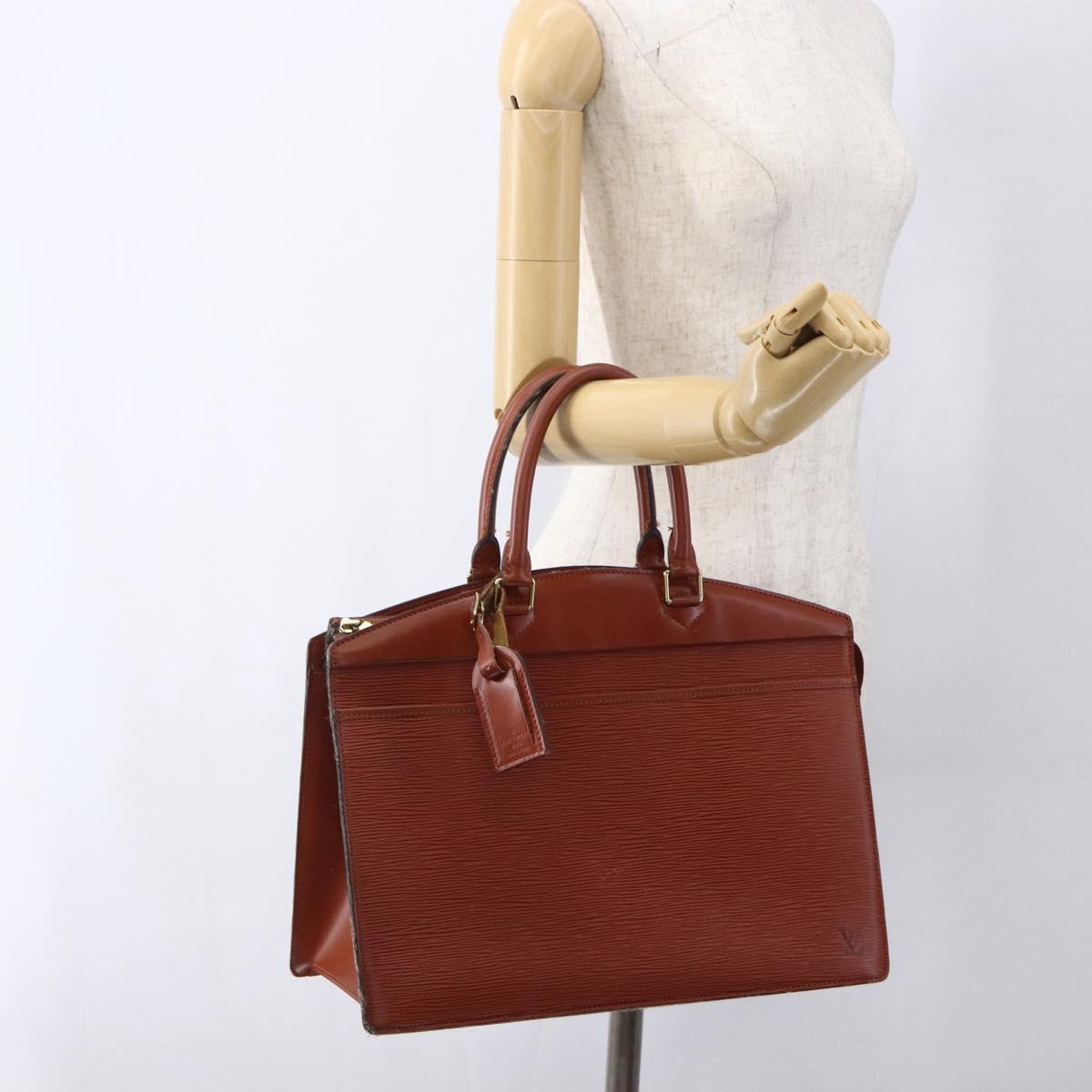 LOUIS VUITTON Epi Riviera Hand Bag Brown M48183 LV Auth 173572