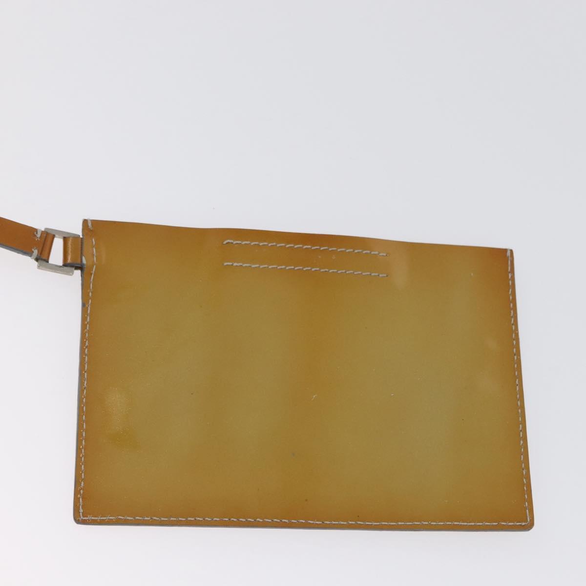 PRADA Mesh Sports Hand Bag Nylon patent leather Gray Silver Auth 173584