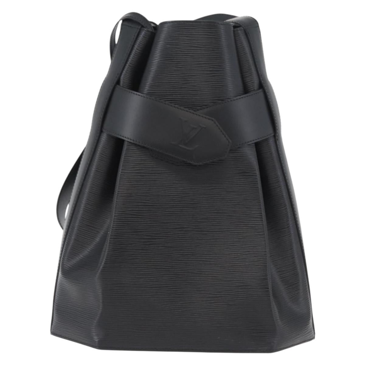 LOUIS VUITTON Epi Sac Depaule GM Shoulder Bag Black M80155 LV Auth 173587