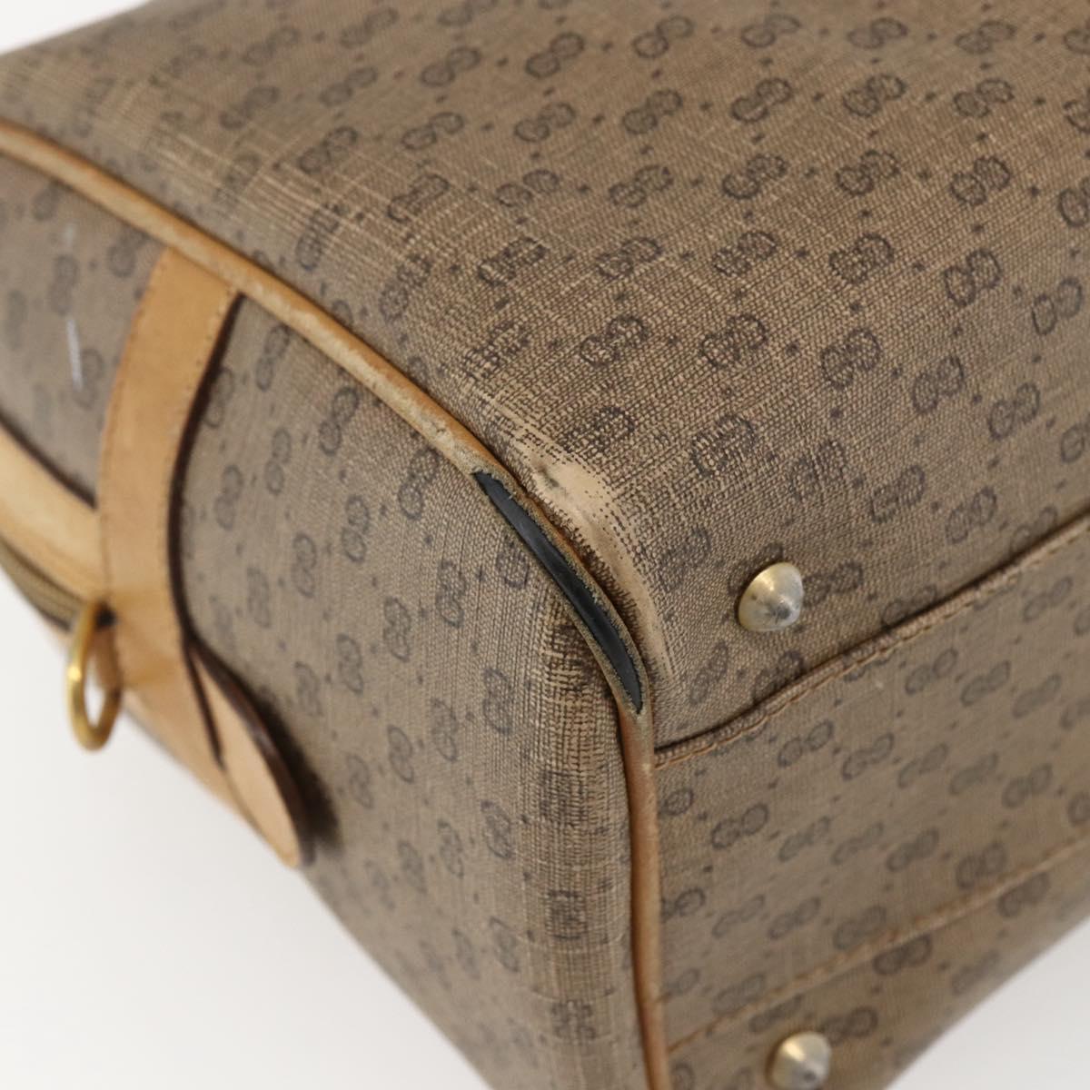 GUCCI Micro GG Supreme Web Sherry Line Bag PVC Beige 002 58 4422 Auth 173627