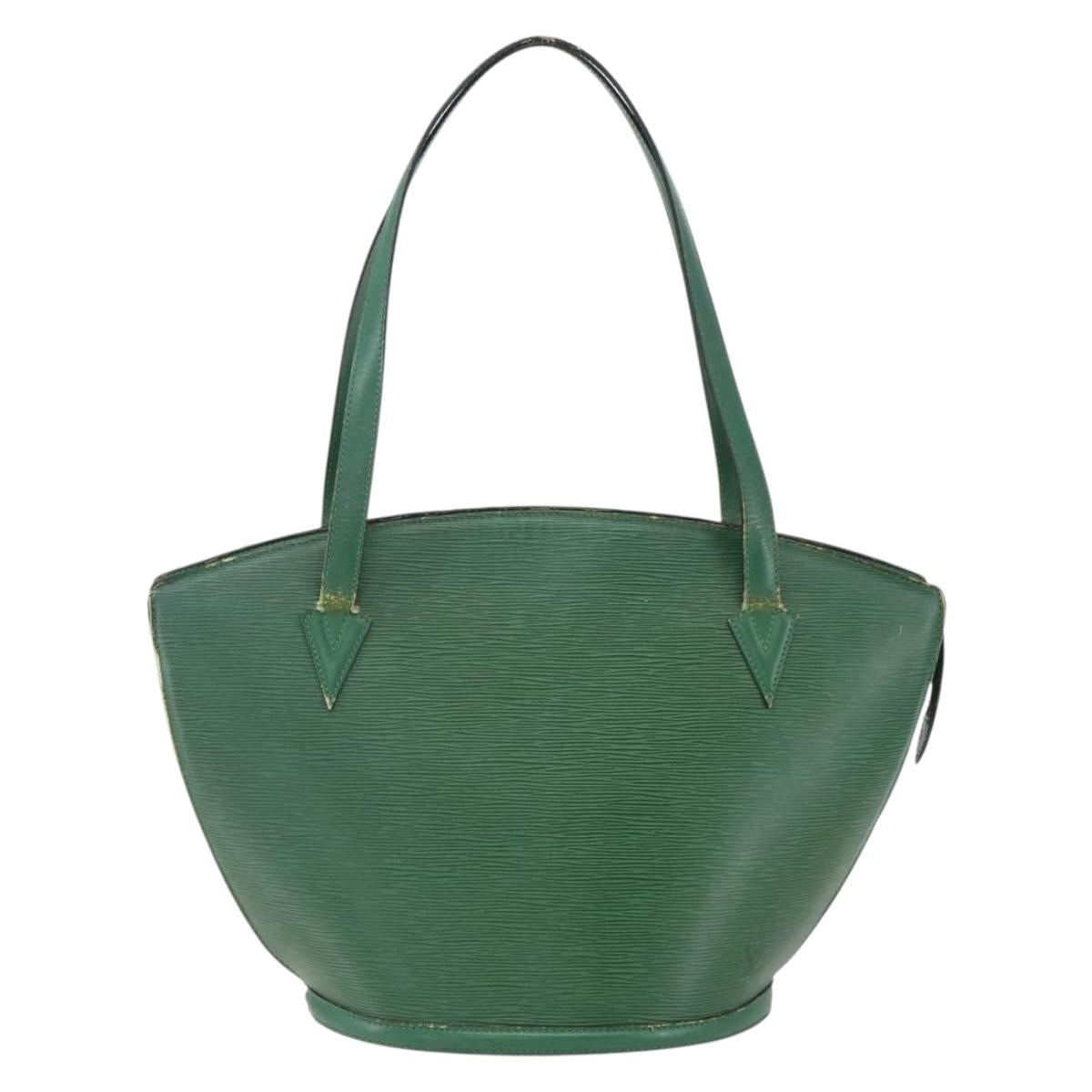 LOUIS VUITTON Epi Saint Jacques Shopping Bag Green M52274 LV Auth 173655