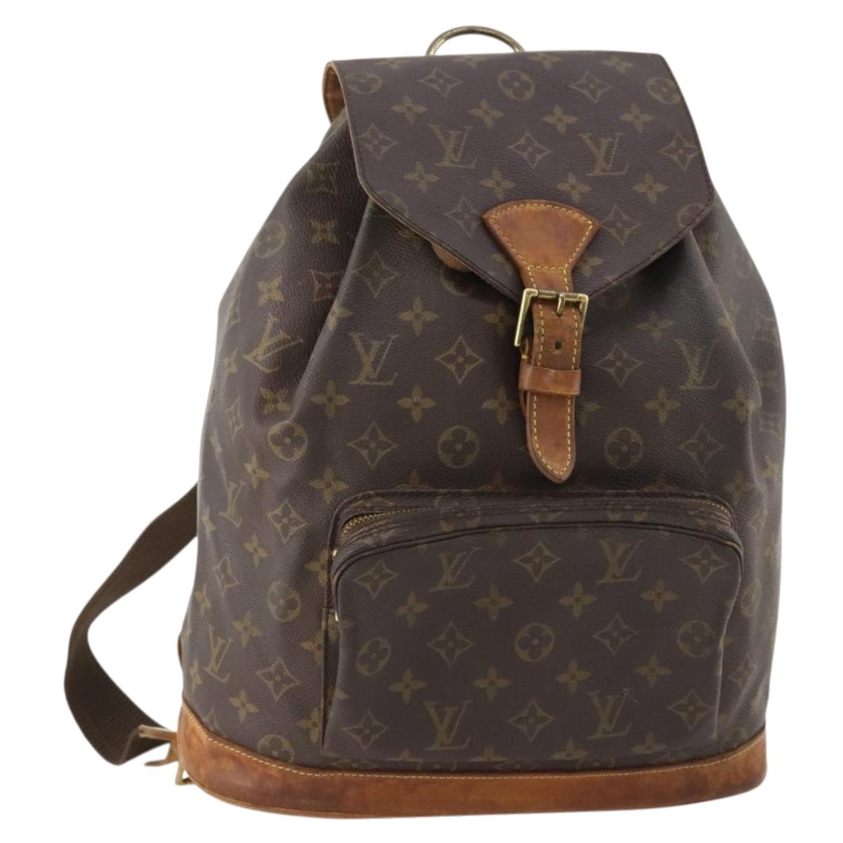LOUIS VUITTON Monogram Montsouris GM Backpack M51135 LV Auth 173658