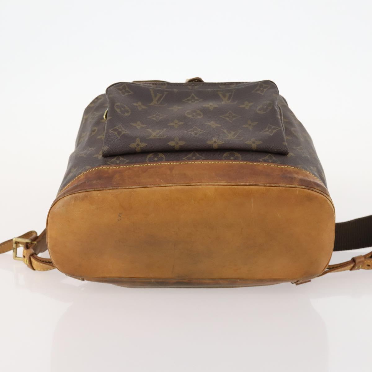 LOUIS VUITTON Monogram Montsouris GM Backpack M51135 LV Auth 173658