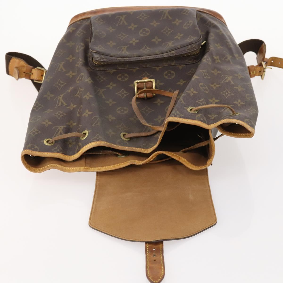 LOUIS VUITTON Monogram Montsouris GM Backpack M51135 LV Auth 173658