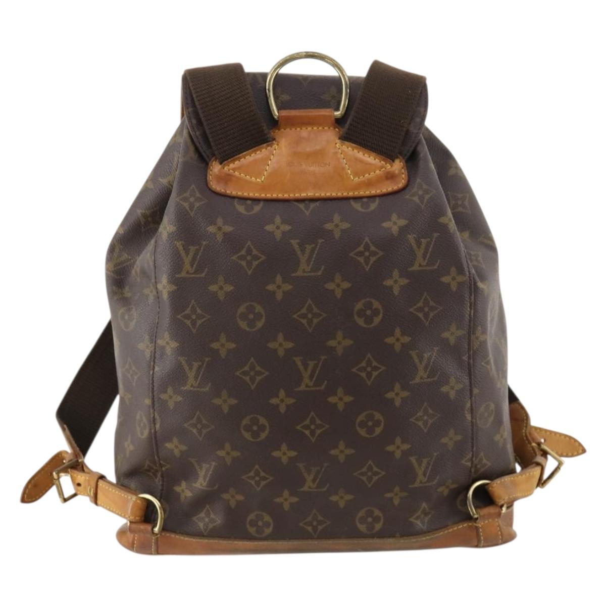 LOUIS VUITTON Monogram Montsouris GM Backpack M51135 LV Auth 173658