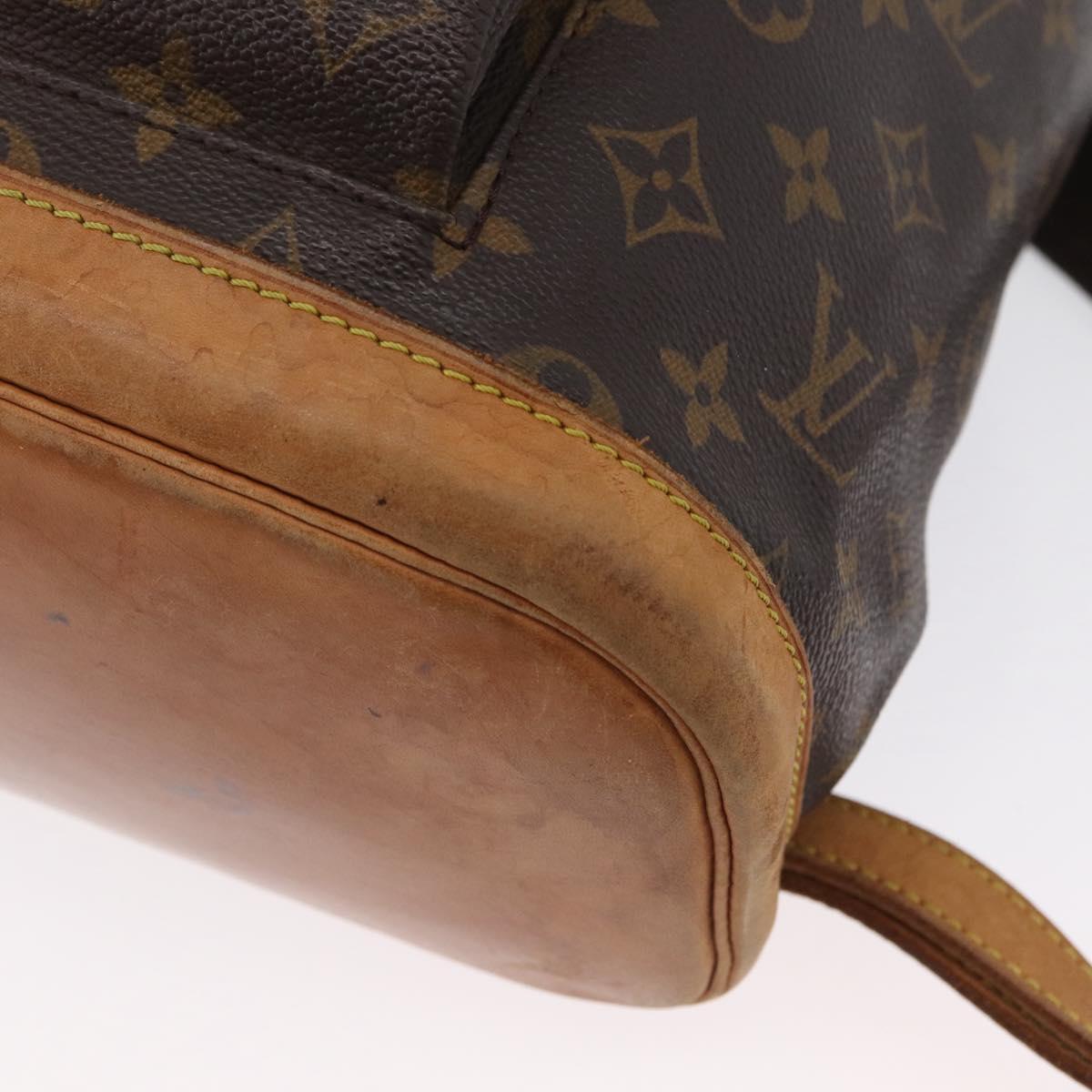 LOUIS VUITTON Monogram Montsouris GM Backpack M51135 LV Auth 173661