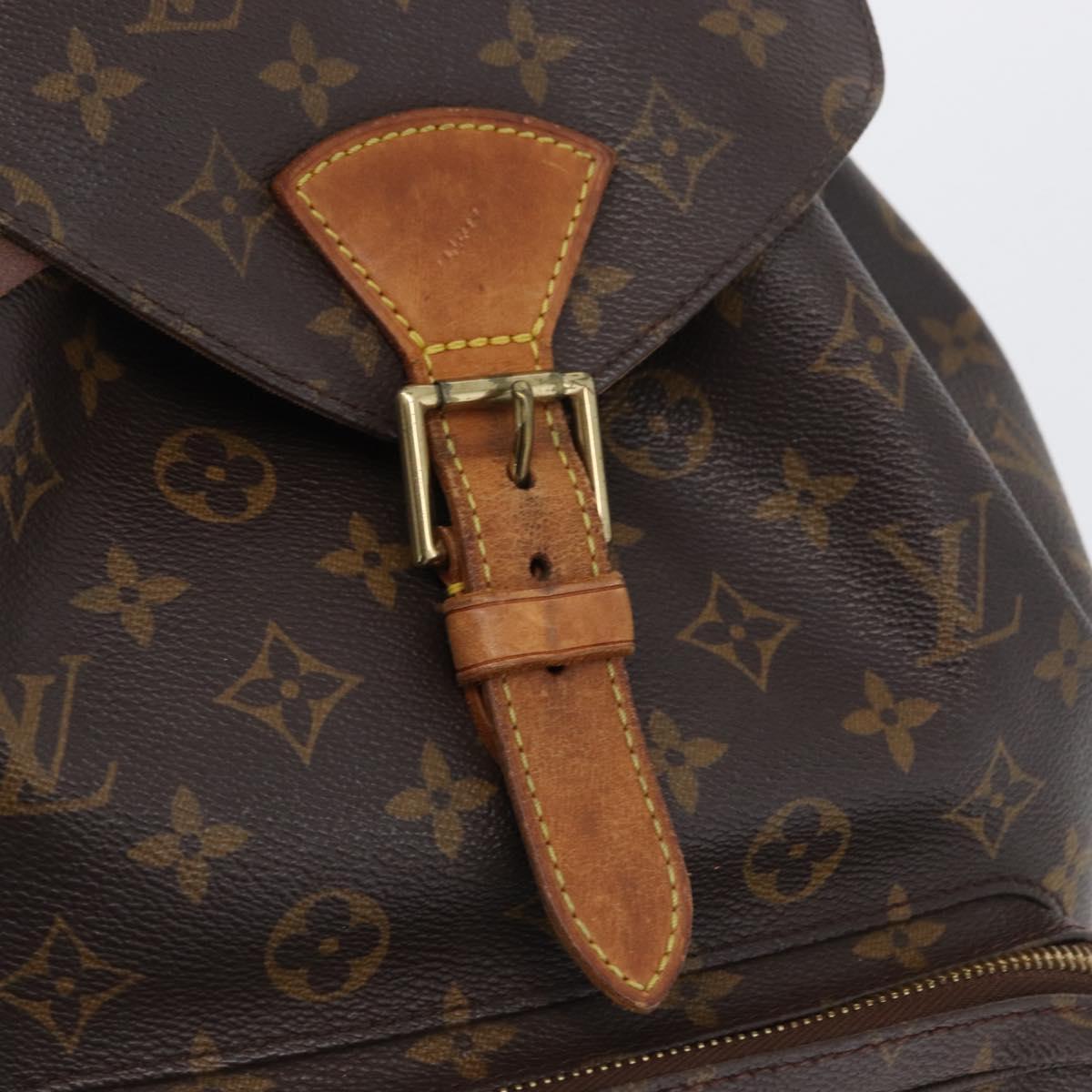 LOUIS VUITTON Monogram Montsouris GM Backpack M51135 LV Auth 173661