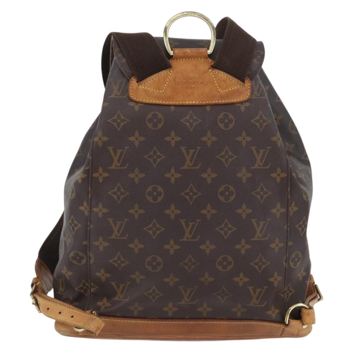 LOUIS VUITTON Monogram Montsouris GM Backpack M51135 LV Auth 173661