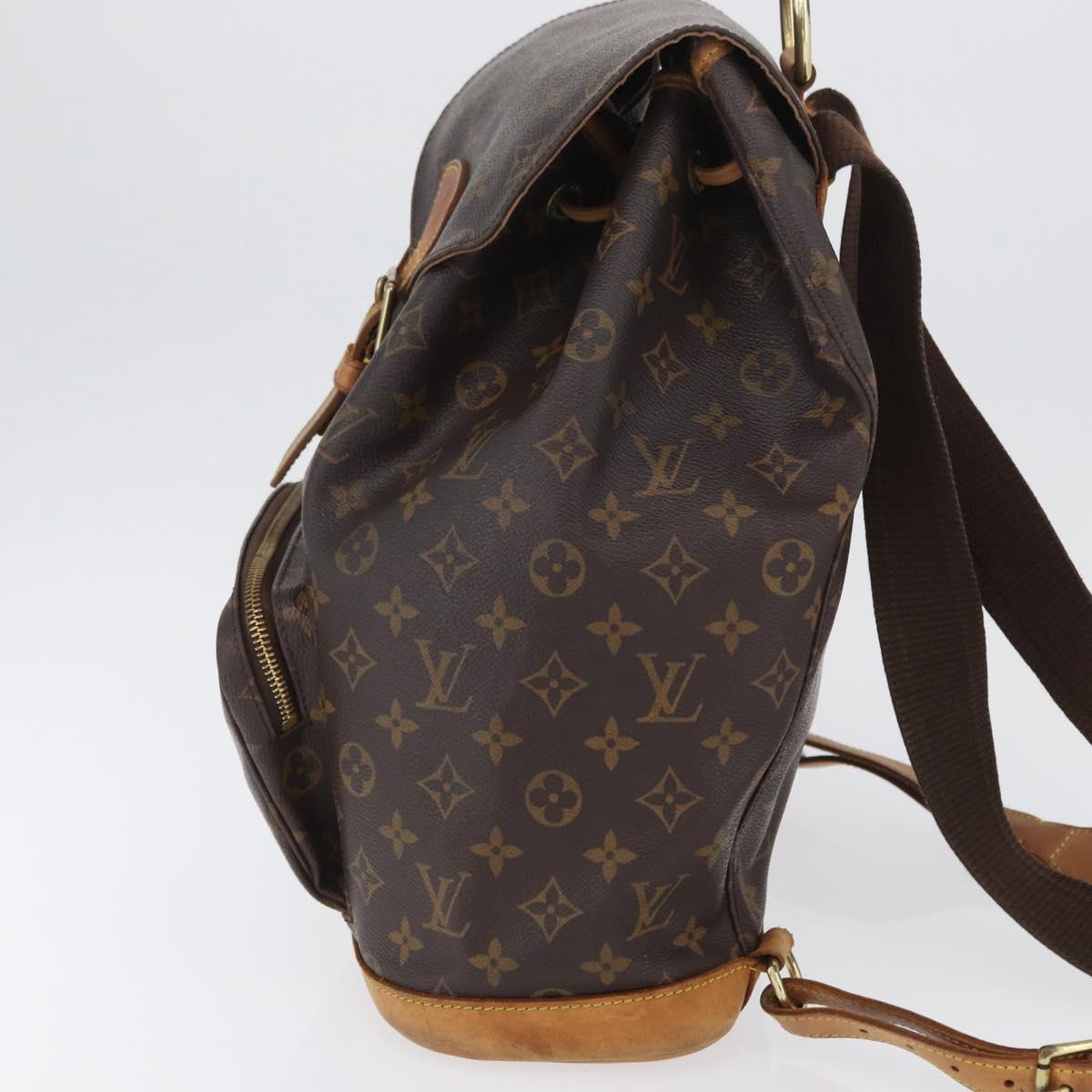 LOUIS VUITTON Monogram Montsouris GM Backpack M51135 LV Auth 173661