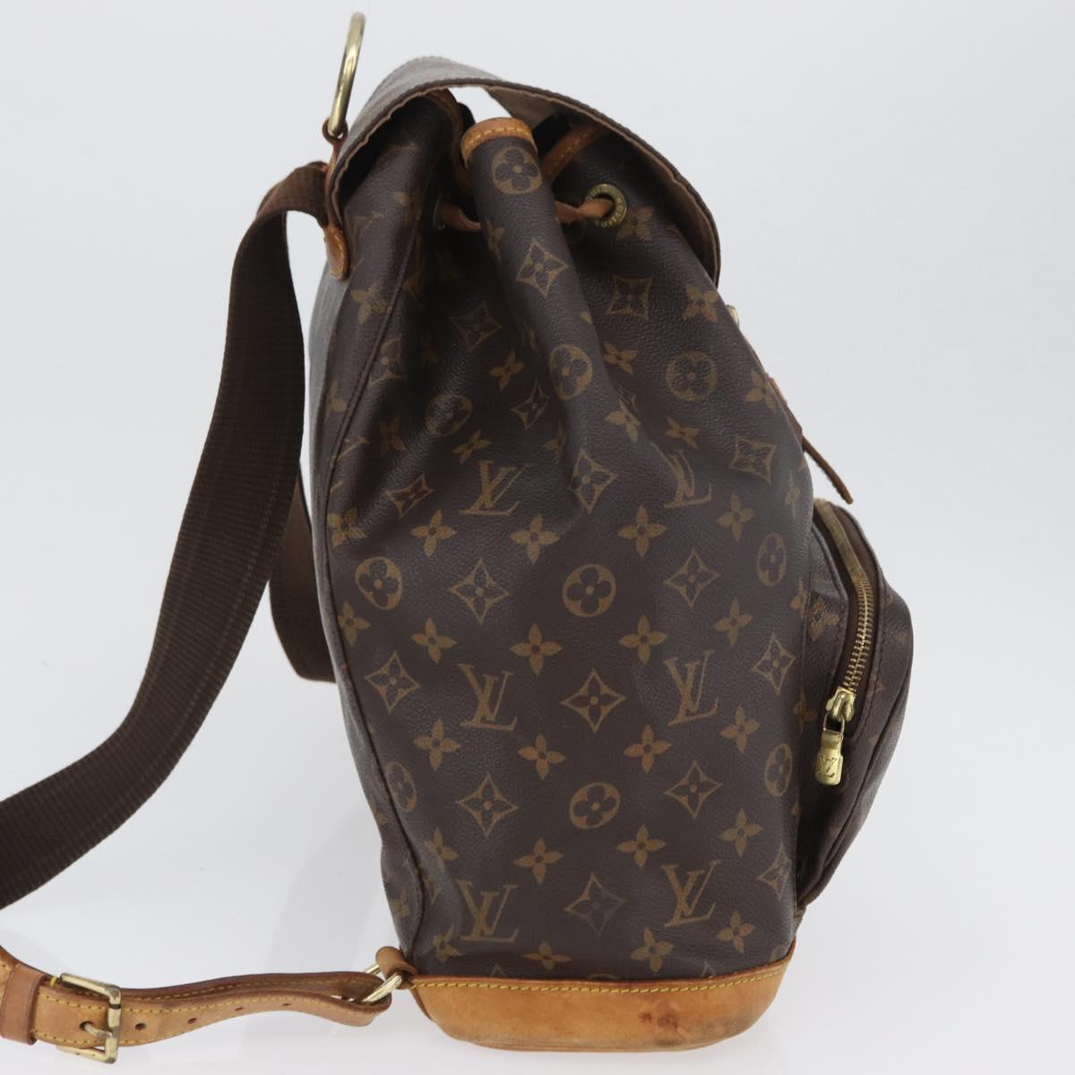 LOUIS VUITTON Monogram Montsouris GM Backpack M51135 LV Auth 173661