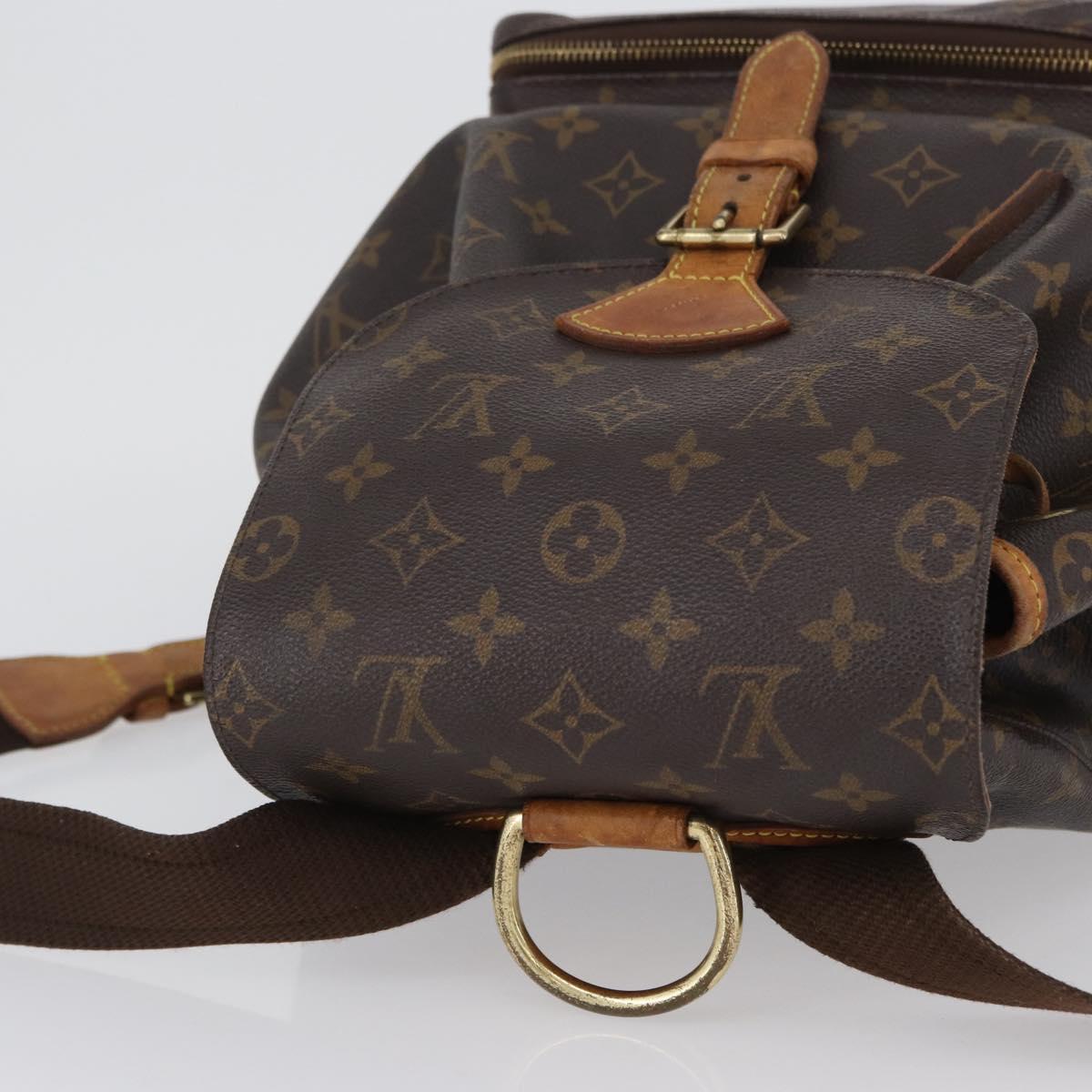 LOUIS VUITTON Monogram Montsouris GM Backpack M51135 LV Auth 173661