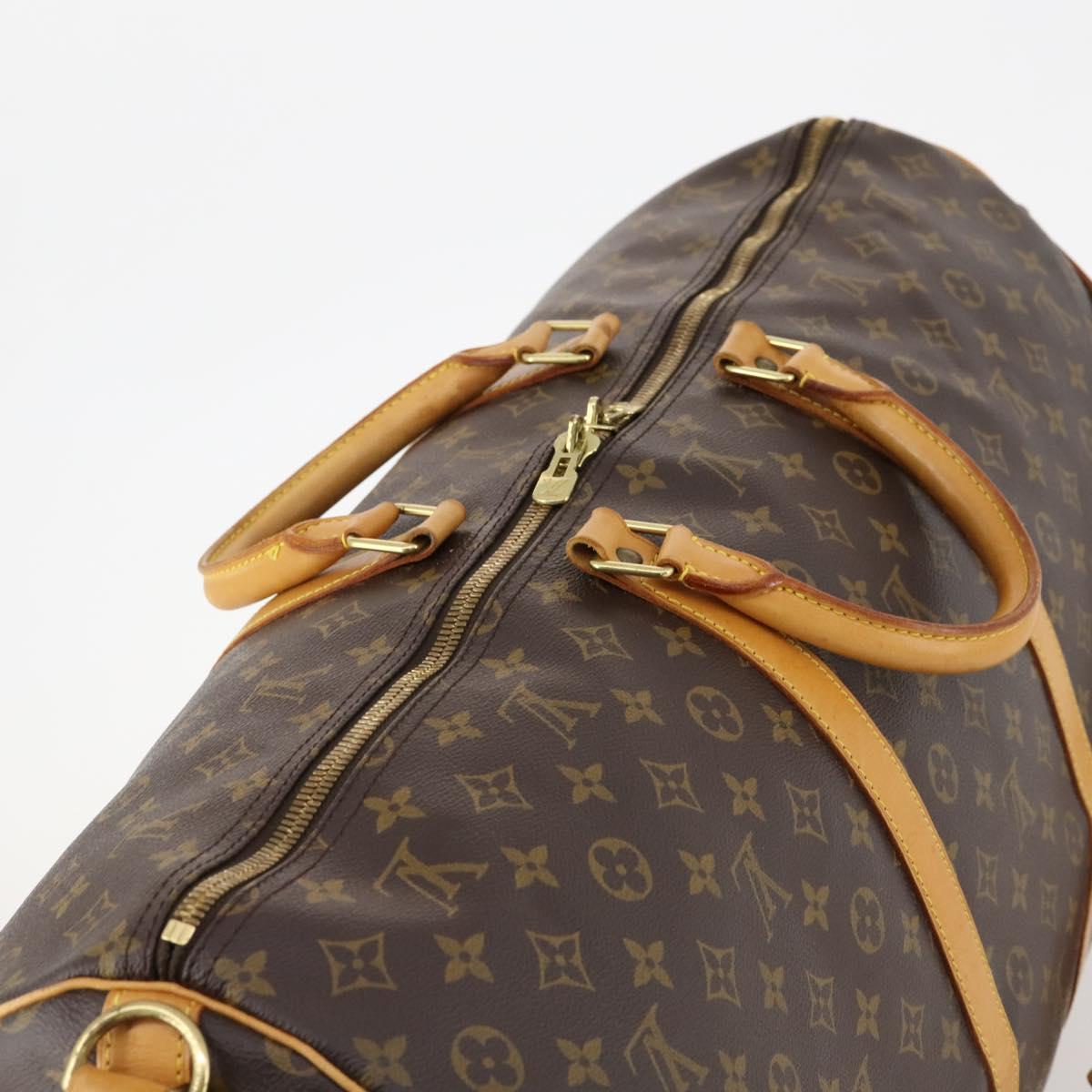 LOUIS VUITTON Monogram Keepall Bandouliere 60 Boston Bag M41412 LV Auth 173680