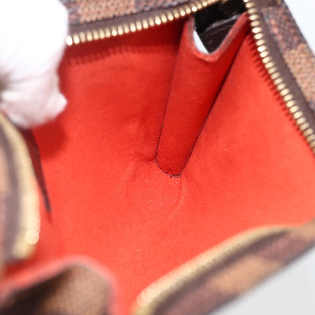 LOUIS VUITTON Damier Ebene Marais Pouch LV Auth 173717