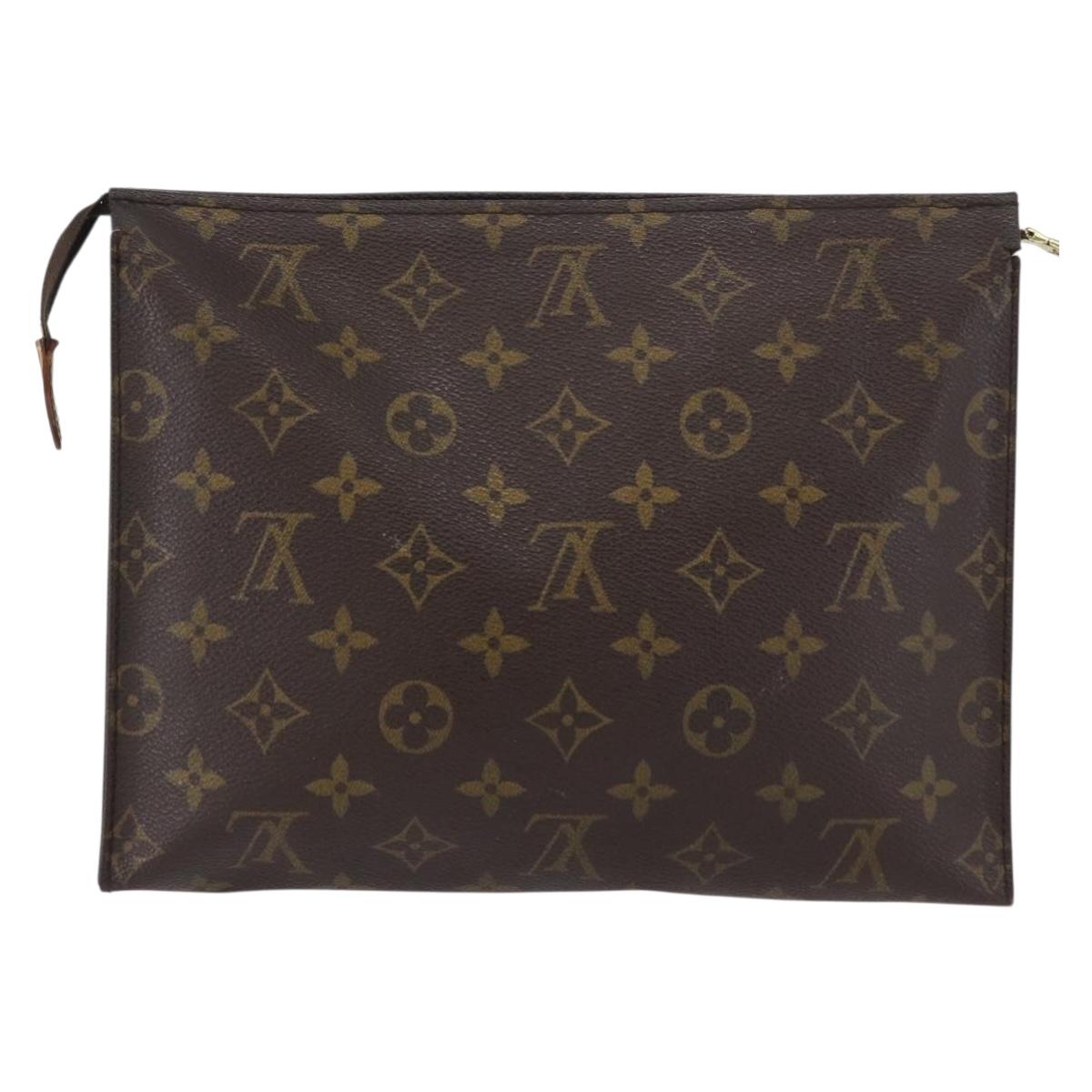 LOUIS VUITTON Monogram Poche Toilette 26 Pouch M47542 LV Auth 173730