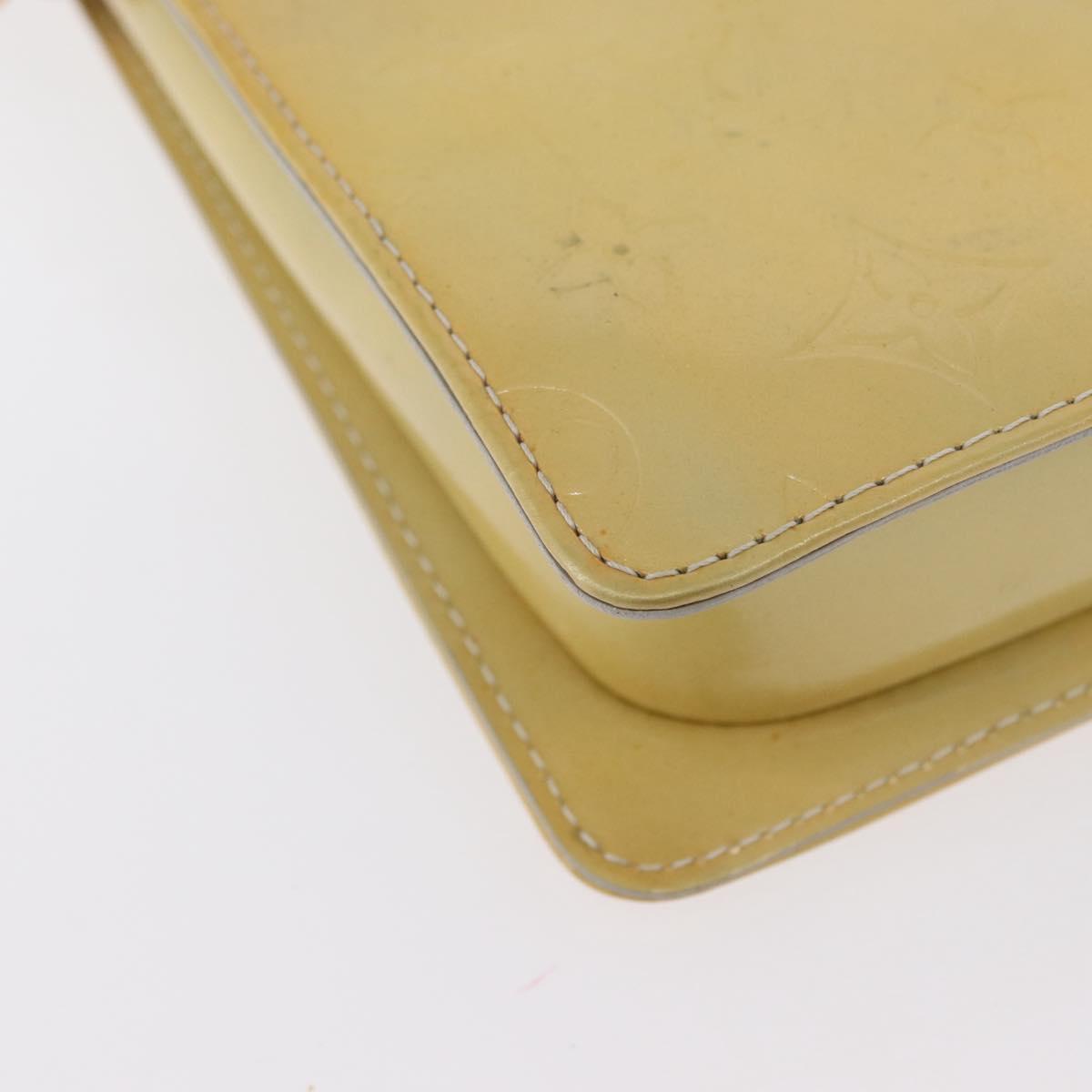 LOUIS VUITTON Monogram Vernis Motto Accessory Pouch Gris M91030 LV Auth 173732