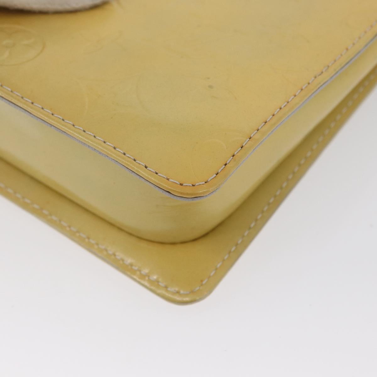 LOUIS VUITTON Monogram Vernis Motto Accessory Pouch Gris M91030 LV Auth 173732