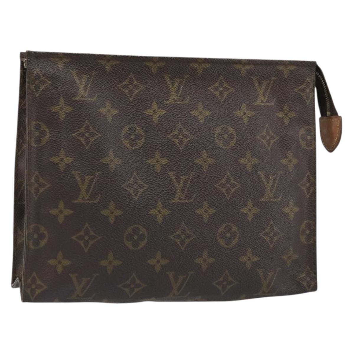 LOUIS VUITTON Monogram Poche Toilette 26 Pouch M47542 LV Auth 173742