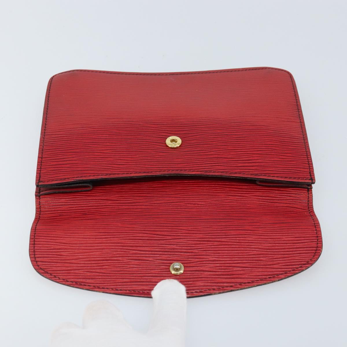 LOUIS VUITTON Epi Montagne 20 Clutch Bag Red LV Auth 173743