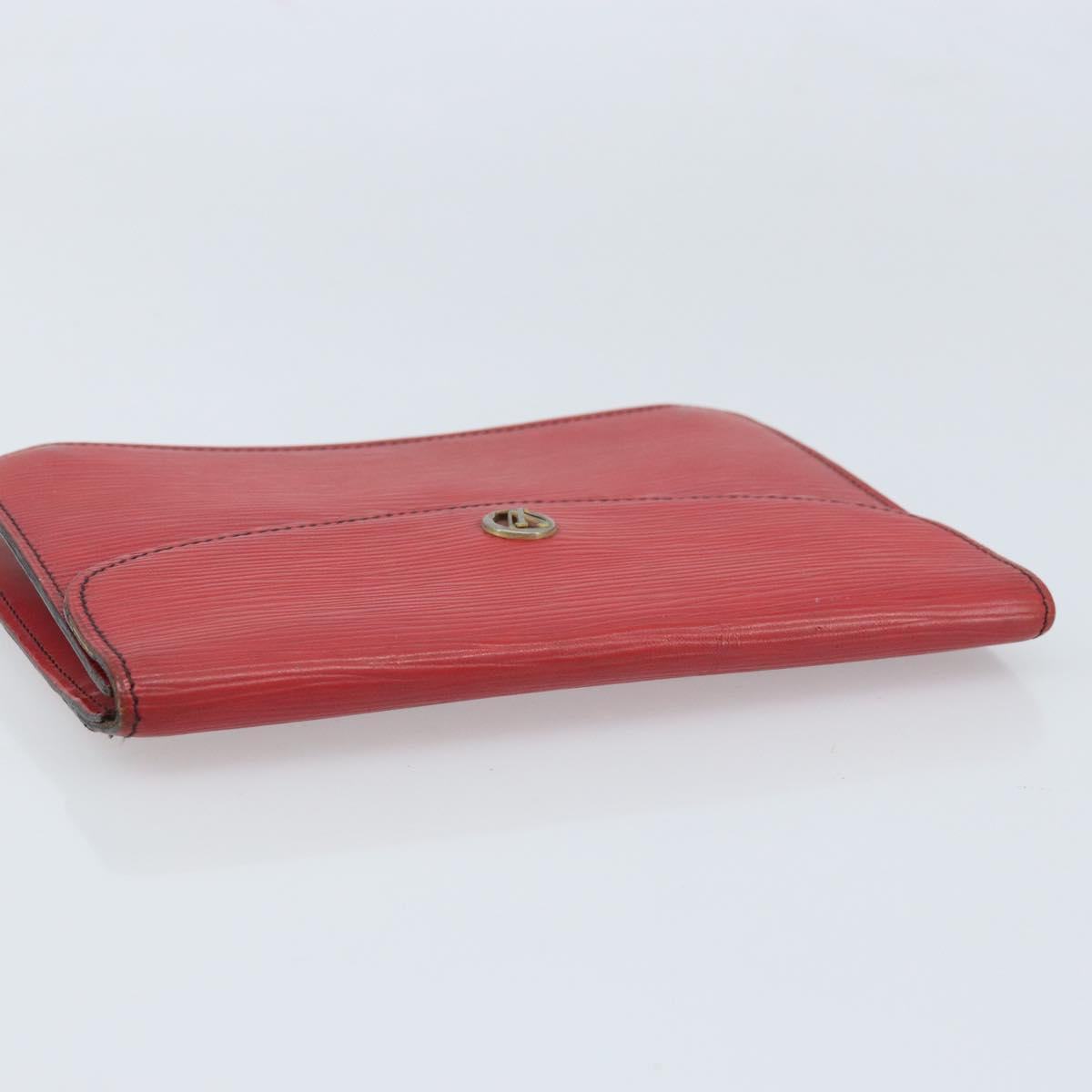 LOUIS VUITTON Epi Montagne 20 Clutch Bag Red LV Auth 173743