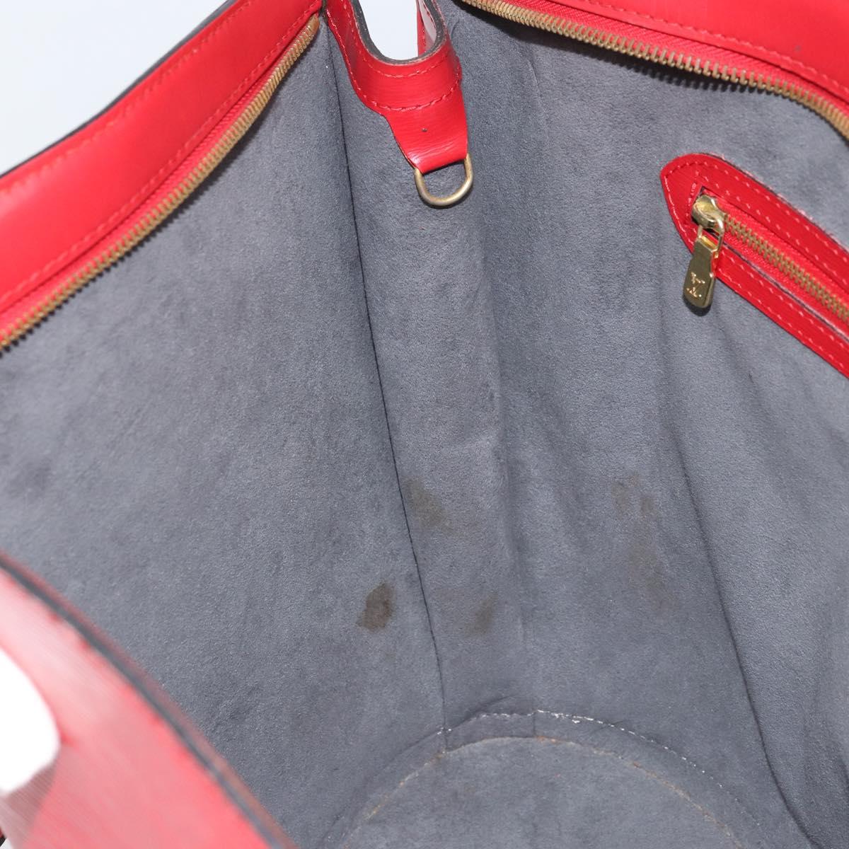 LOUIS VUITTON Epi Saint Jacques Shopping Shoulder Bag Red M52277 LV Auth 173745