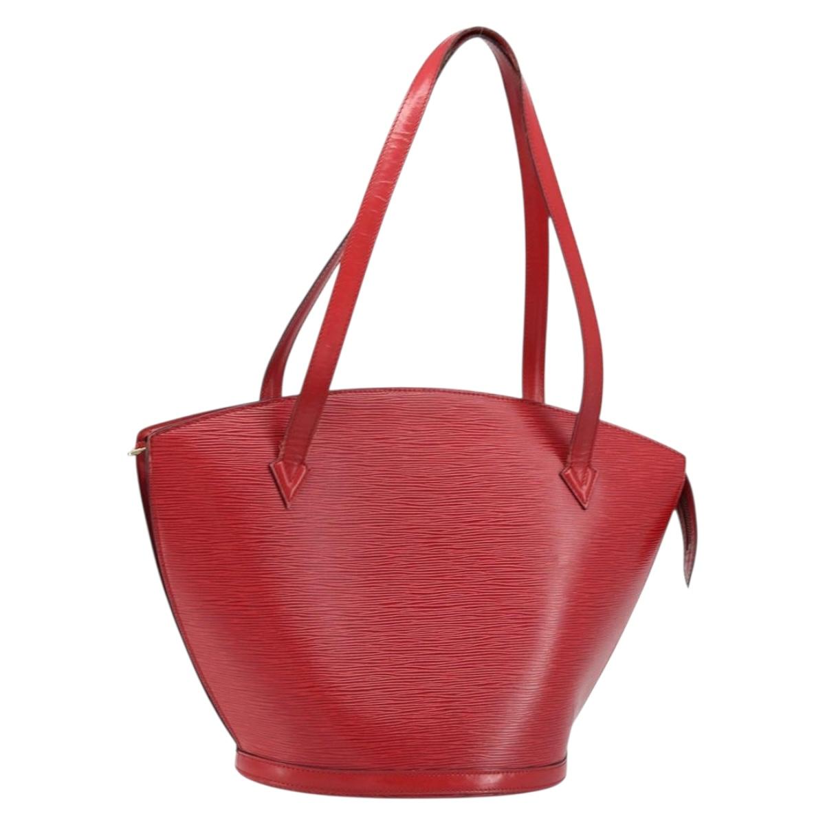 LOUIS VUITTON Epi Saint Jacques Shopping Shoulder Bag Red M52277 LV Auth 173745