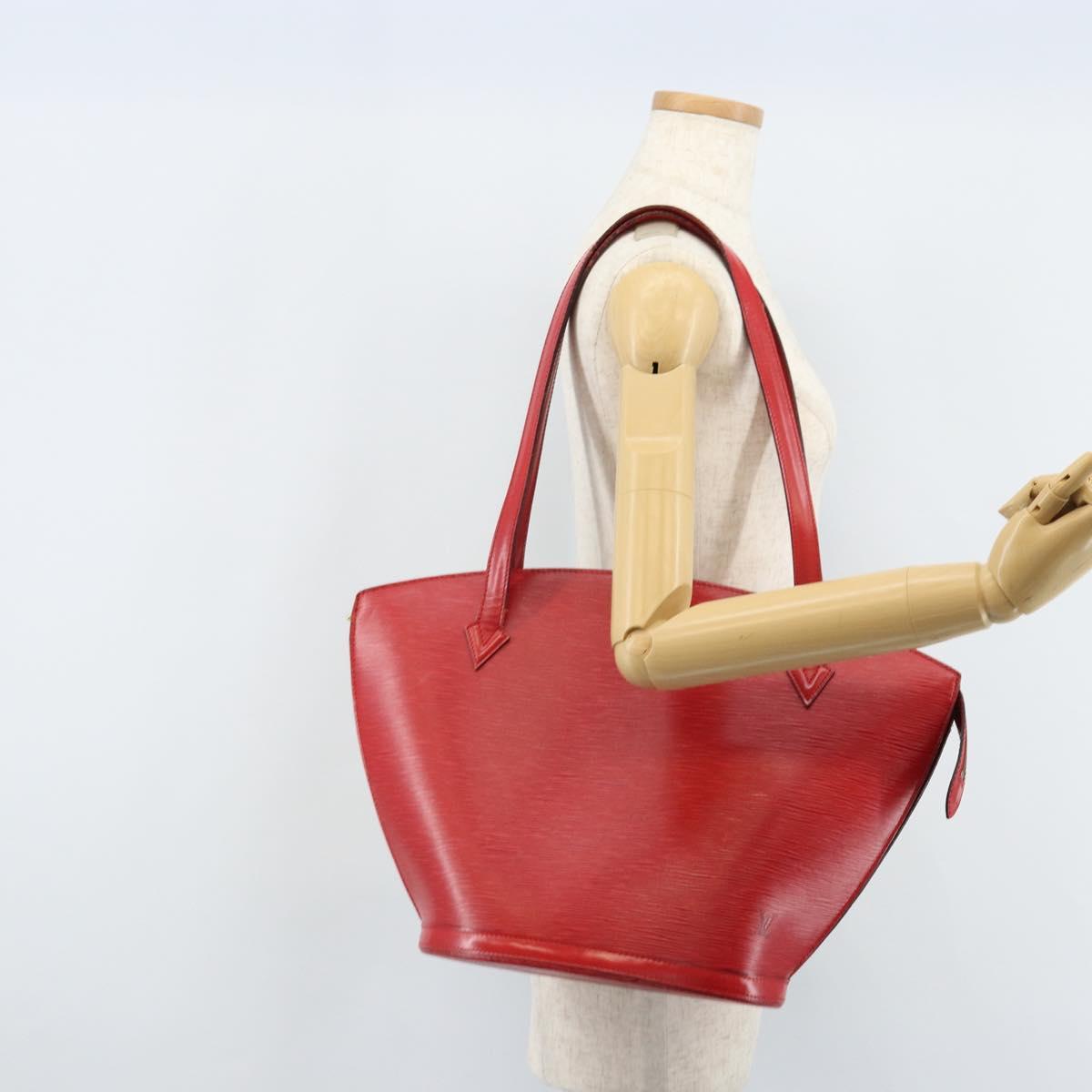 LOUIS VUITTON Epi Saint Jacques Shopping Shoulder Bag Red M52277 LV Auth 173745