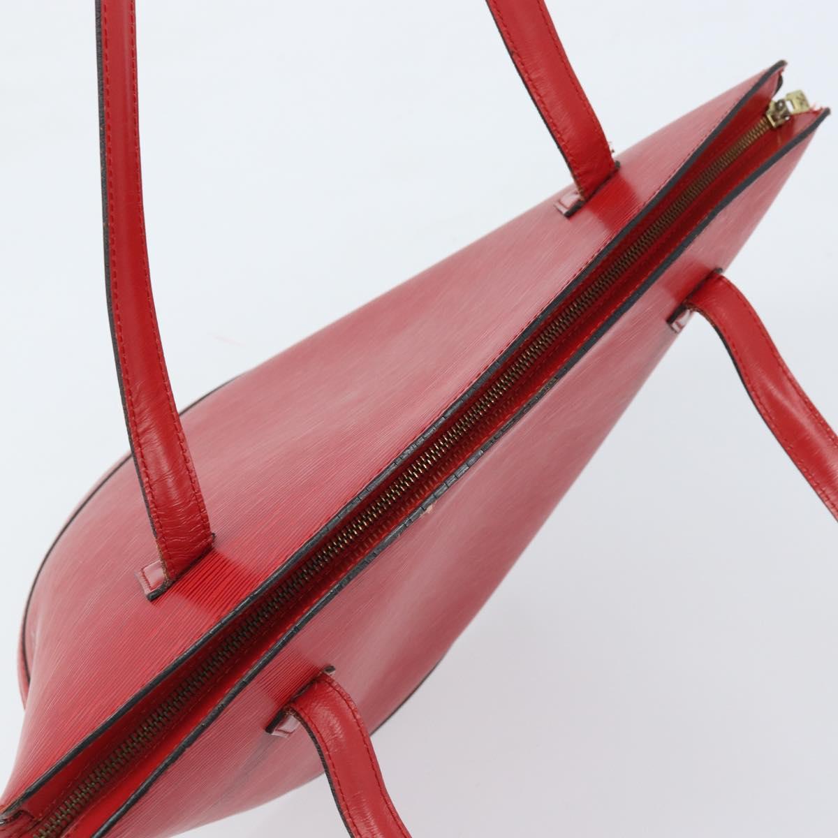 LOUIS VUITTON Epi Saint Jacques Shopping Shoulder Bag Red M52277 LV Auth 173745