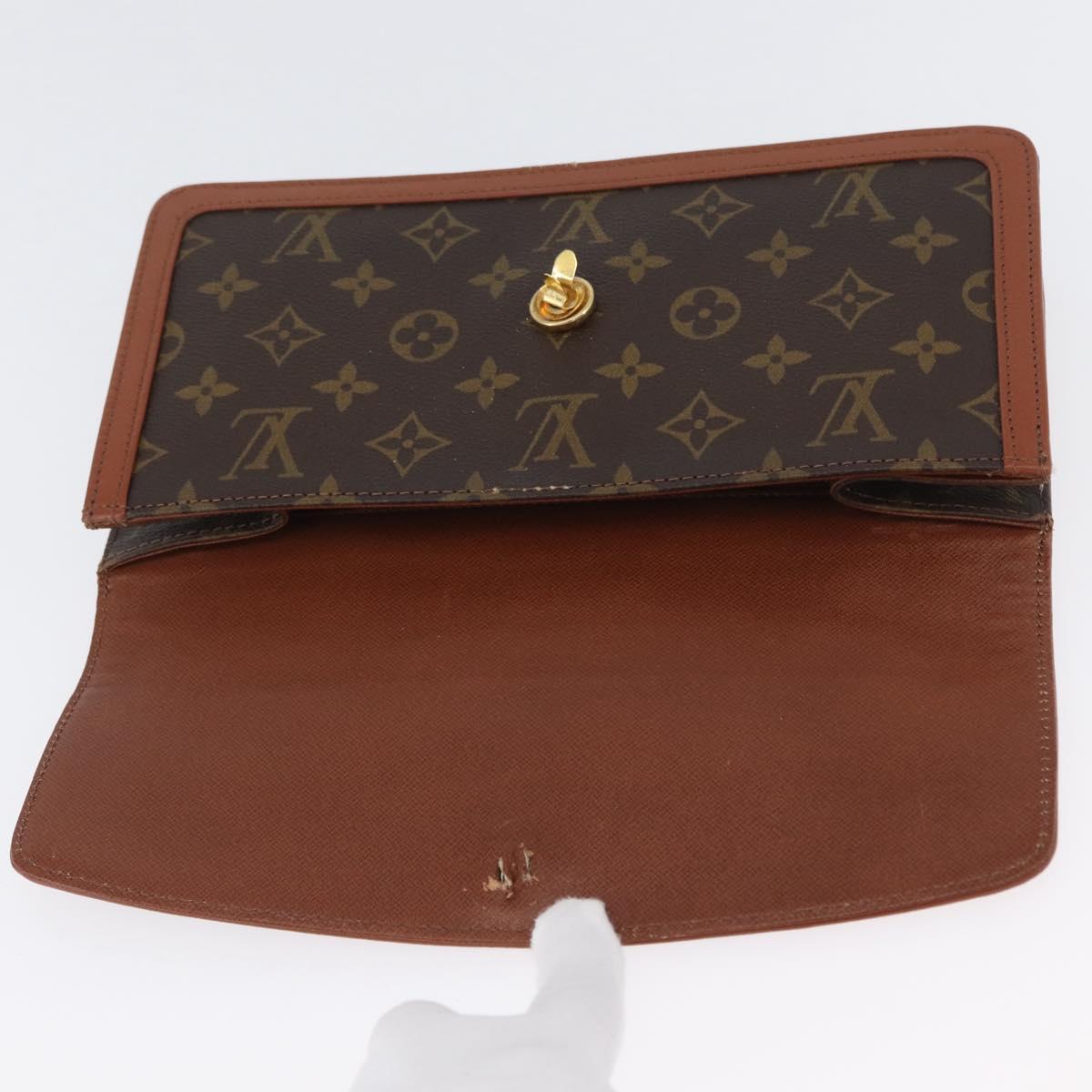 LOUIS VUITTON Monogram Pochette Dam PM Clutch Bag M51812 LV Auth 173755