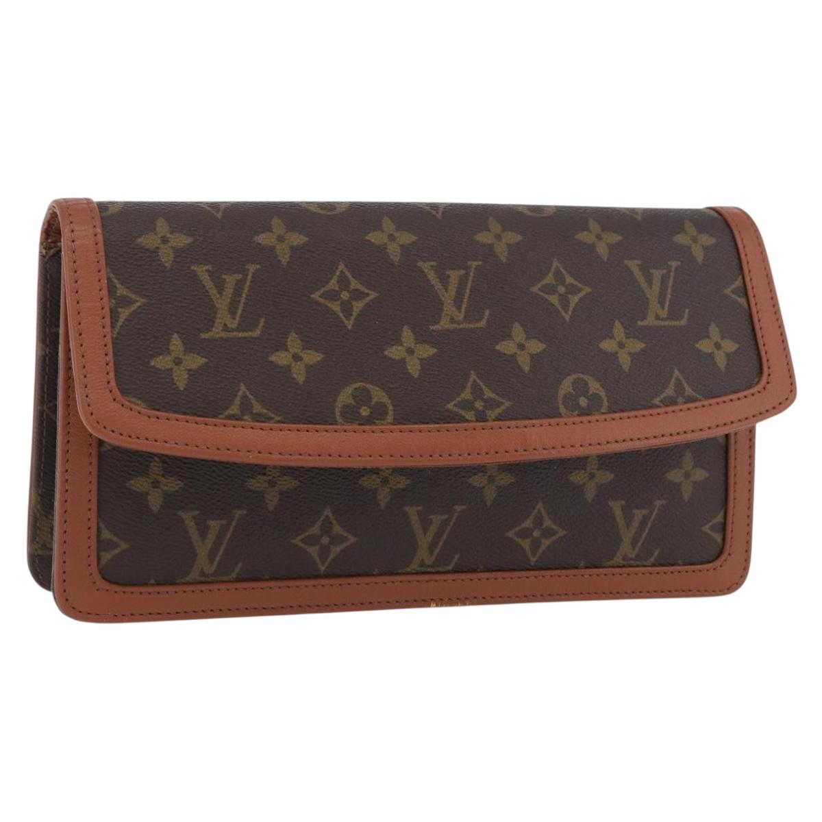 LOUIS VUITTON Monogram Pochette Dam PM Clutch Bag M51812 LV Auth 173755