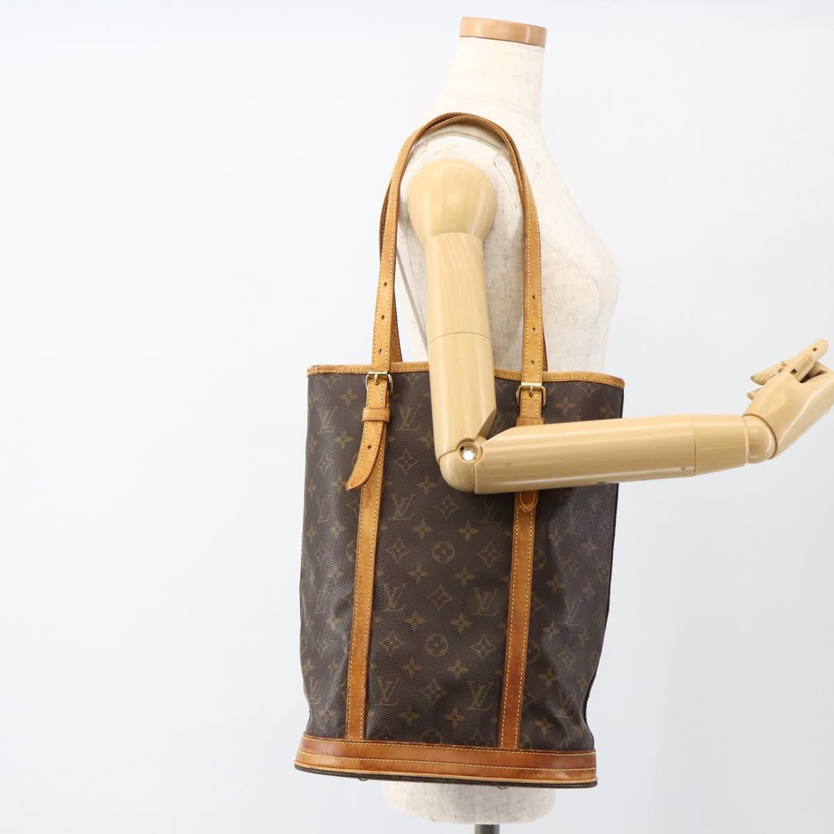 LOUIS VUITTON Monogram Bucket GM Shoulder Bag M42236 LV Auth 173758