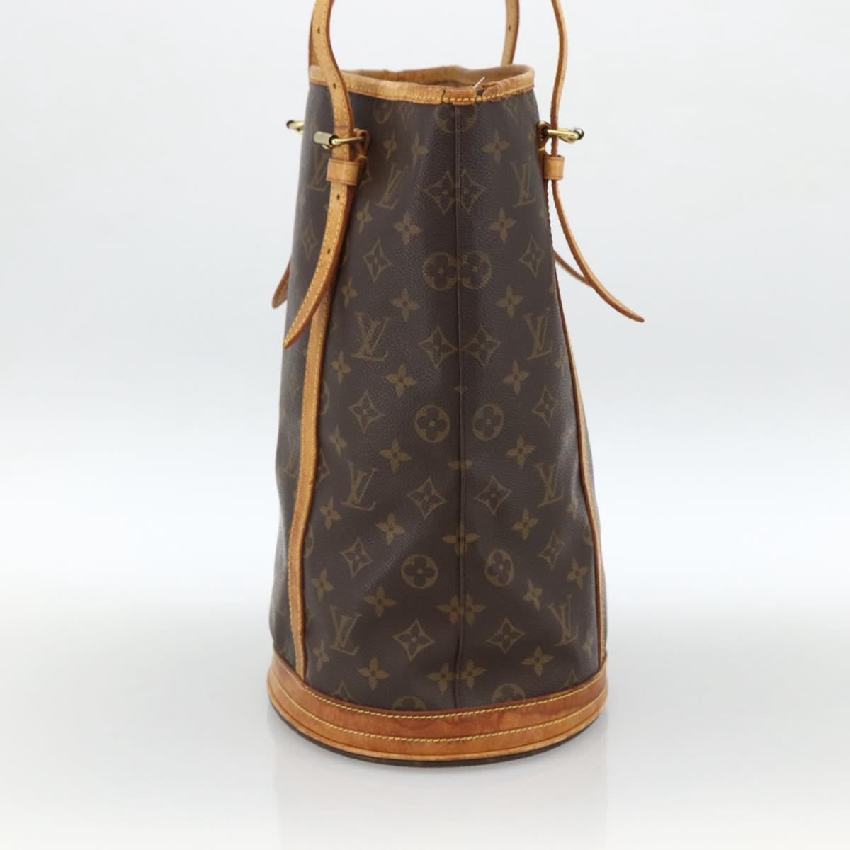 LOUIS VUITTON Monogram Bucket GM Shoulder Bag M42236 LV Auth 173758