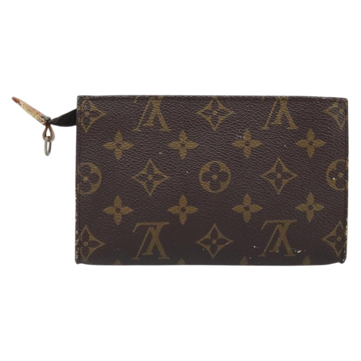 LOUIS VUITTON Monogram Bucket PM Accessory Pouch LV Auth 173764