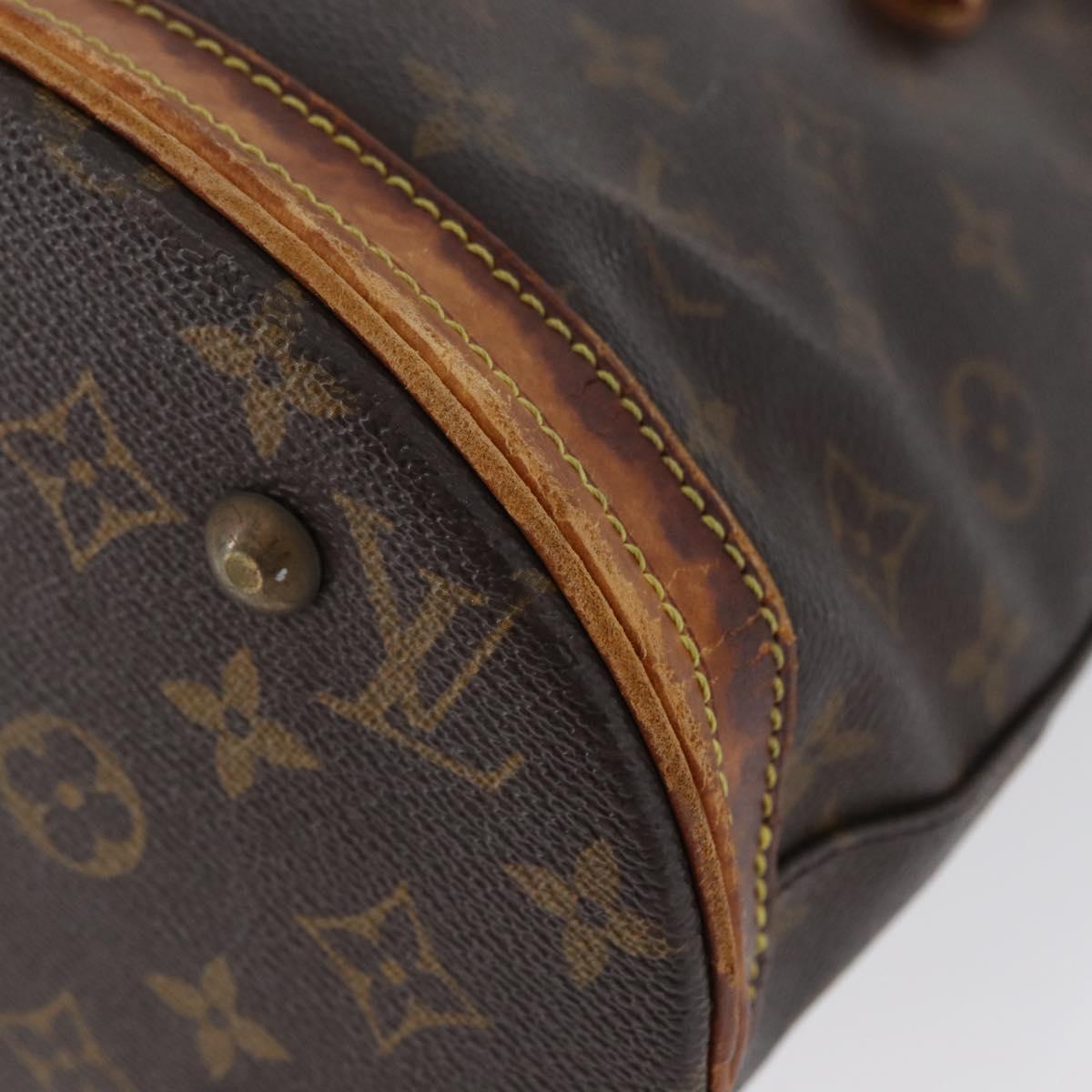 LOUIS VUITTON Monogram Bucket PM Shoulder Bag M42238 LV Auth 173765