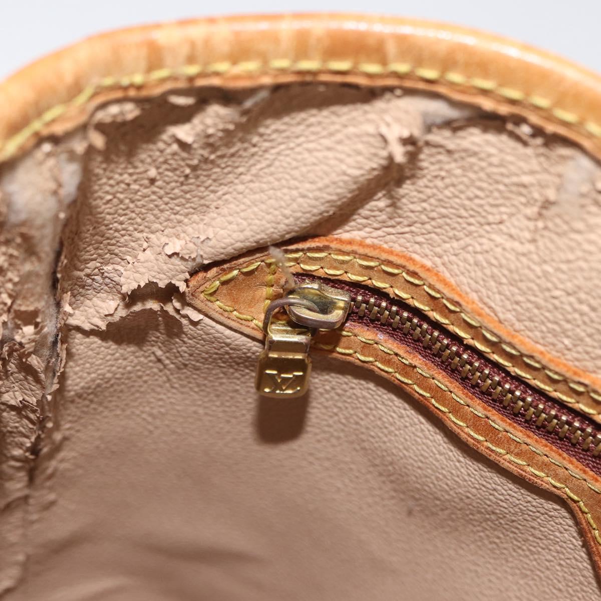 LOUIS VUITTON Monogram Bucket PM Shoulder Bag M42238 LV Auth 173765