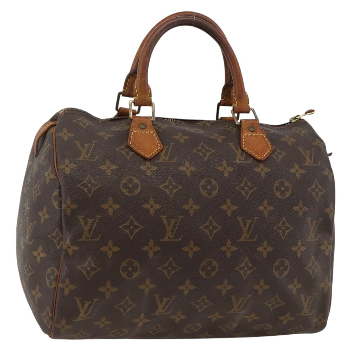 LOUIS VUITTON Monogram Speedy 30 Hand Bag M41526 LV Auth 173767