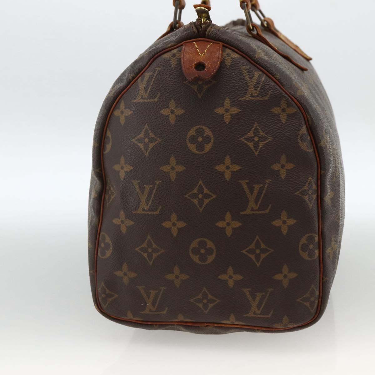 LOUIS VUITTON Monogram Speedy 30 Hand Bag M41526 LV Auth 173767