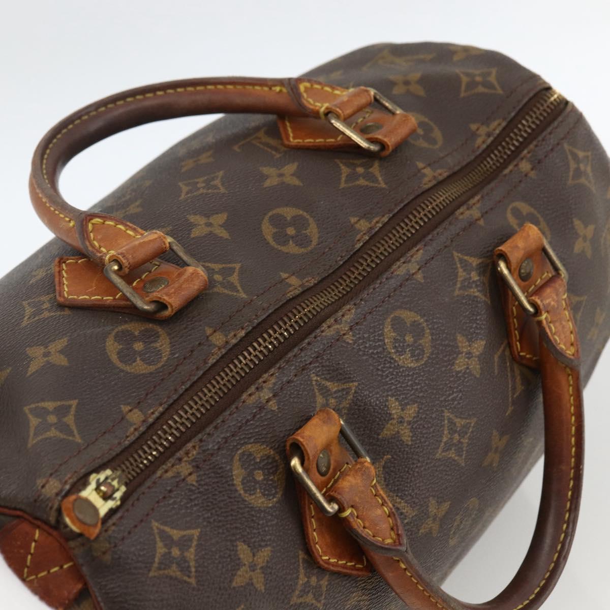 LOUIS VUITTON Monogram Speedy 30 Hand Bag M41526 LV Auth 173767