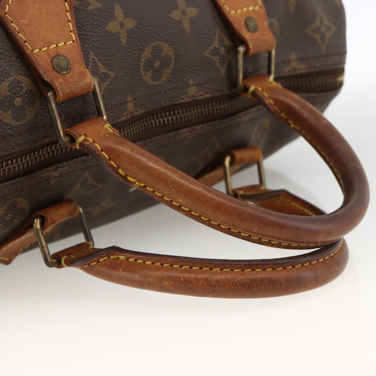 LOUIS VUITTON Monogram Speedy 30 Hand Bag M41526 LV Auth 173767