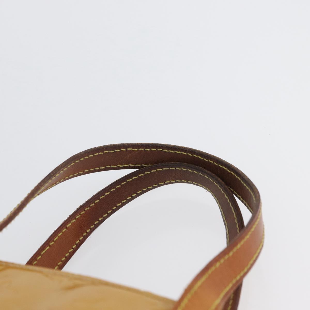 LOUIS VUITTON Monogram Vernis Reade MM Hand Bag Beige M91141 LV Auth 173771