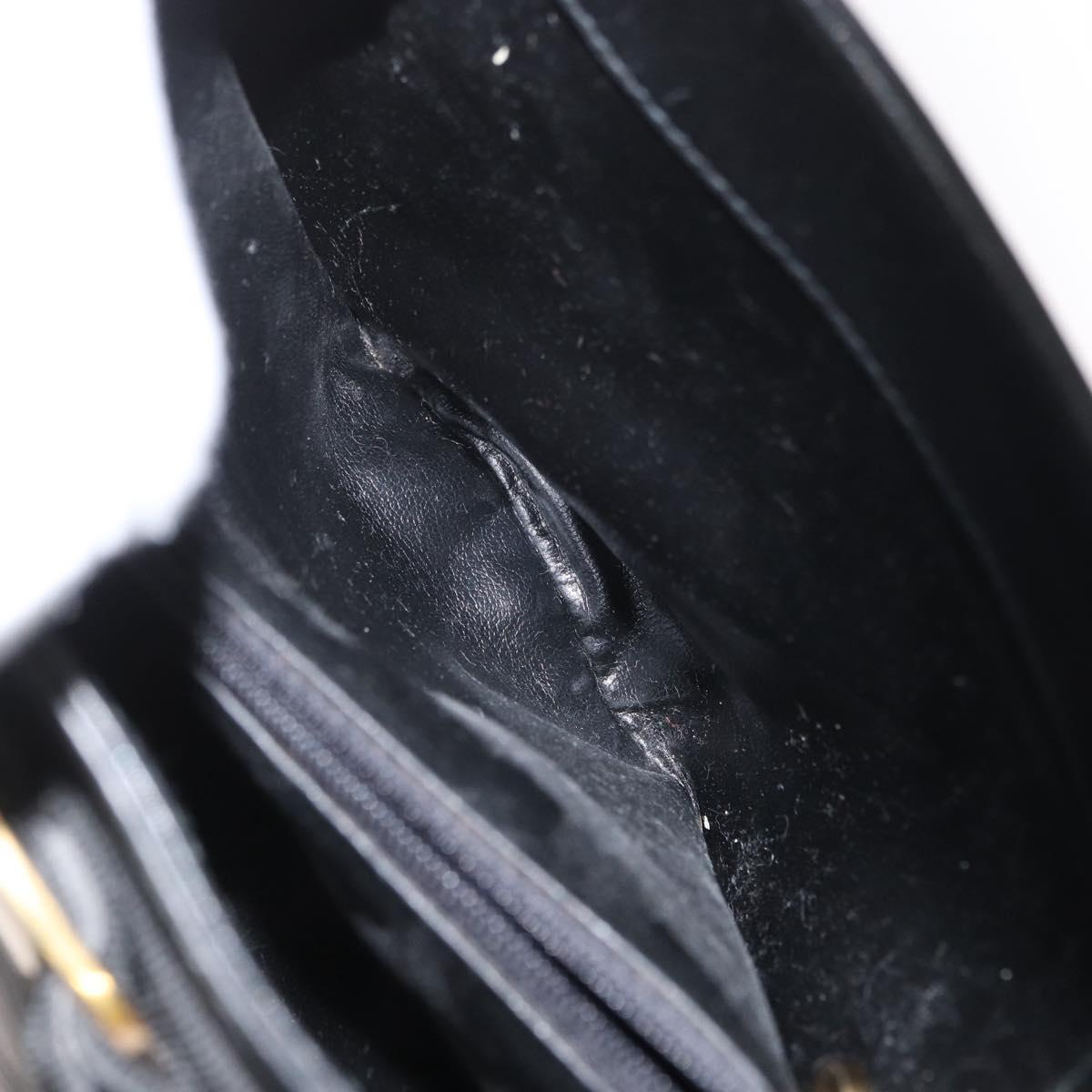 Salvatore Ferragamo Vara Ribbon Hand Bag Leather Black Auth 173784