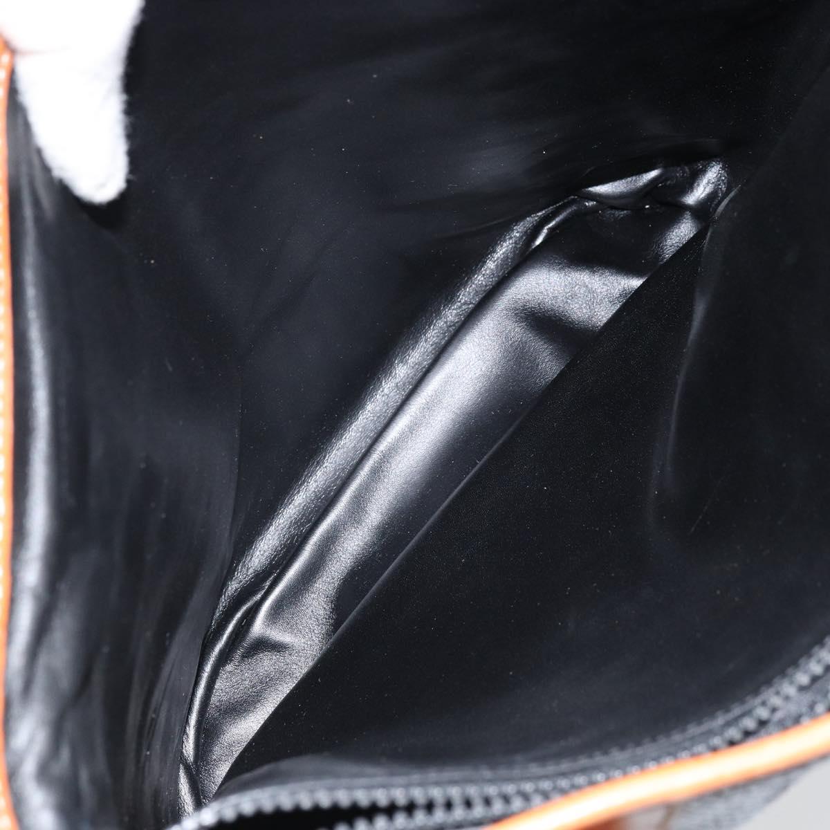 CELINE Tote Bag Leather Black Gold Auth 173798A